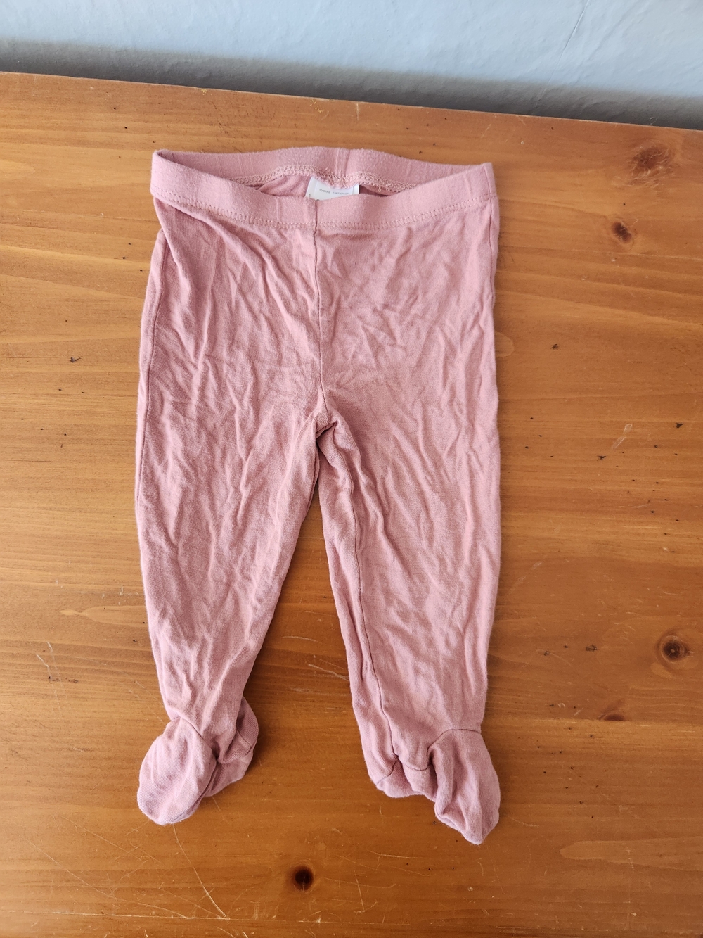 Carter's 6 Month Bamboo Dusty Pink Footed Leggings